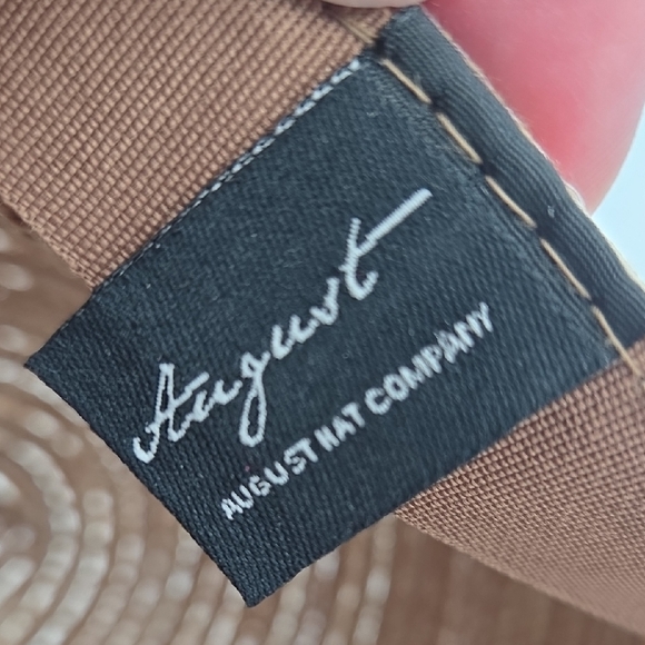 Vintage August Hat Company Women's One Size Front Brim Sun Hat Straw - Picture 7 of 9